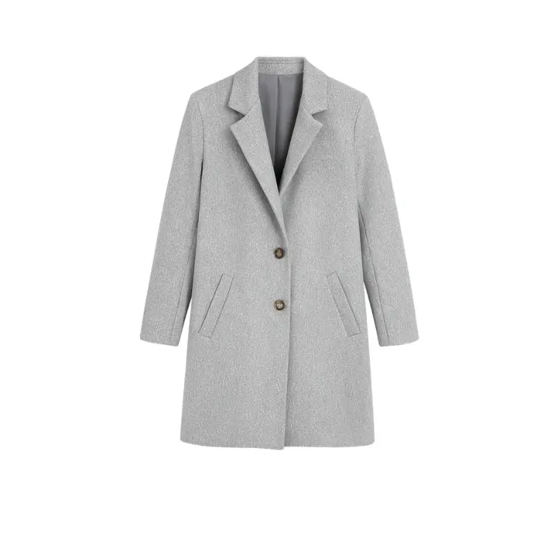 Coats | Women's Clothing | Jackets and Outerwear | Formal Slim Fit | Elegant and Comfortable Silhouette, Suitable for All Body Types