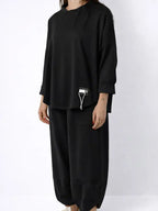 SPRING two-piece set consisting of a shirt and trousers made of soft and compact fabric