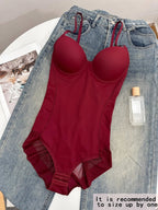 Women's Bodysuit with Bra and Adjustable Straps, Slimming Shaping Artistry, Sizes XS to Xxl for All Seasons