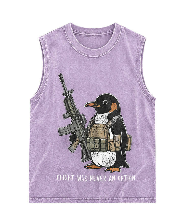 Flight Was Never An Option Vintage Comfort Colors Sleeveless Tee