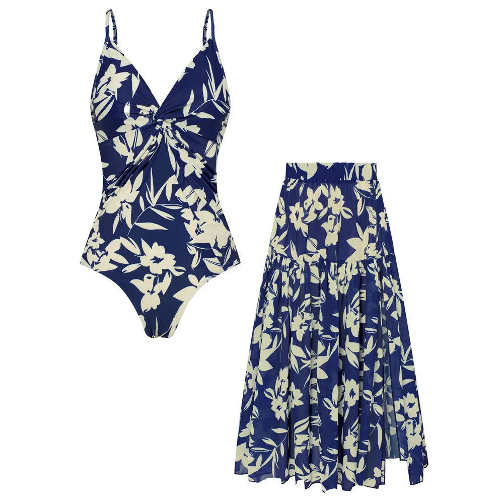 Two-Piece Swimsuit Set, Casual & Vacation Style, Summer Beach & Pool Wear