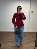 Chemise cintrée à la taille en coton