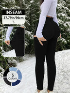 Slim-Fitting High Waisted Fitted Long Denim Jean Pants