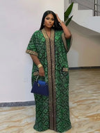 Plus Size African-Style Kaftan Dress for Women