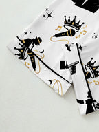 Women's Cute Retro Music Star Pajamas Set