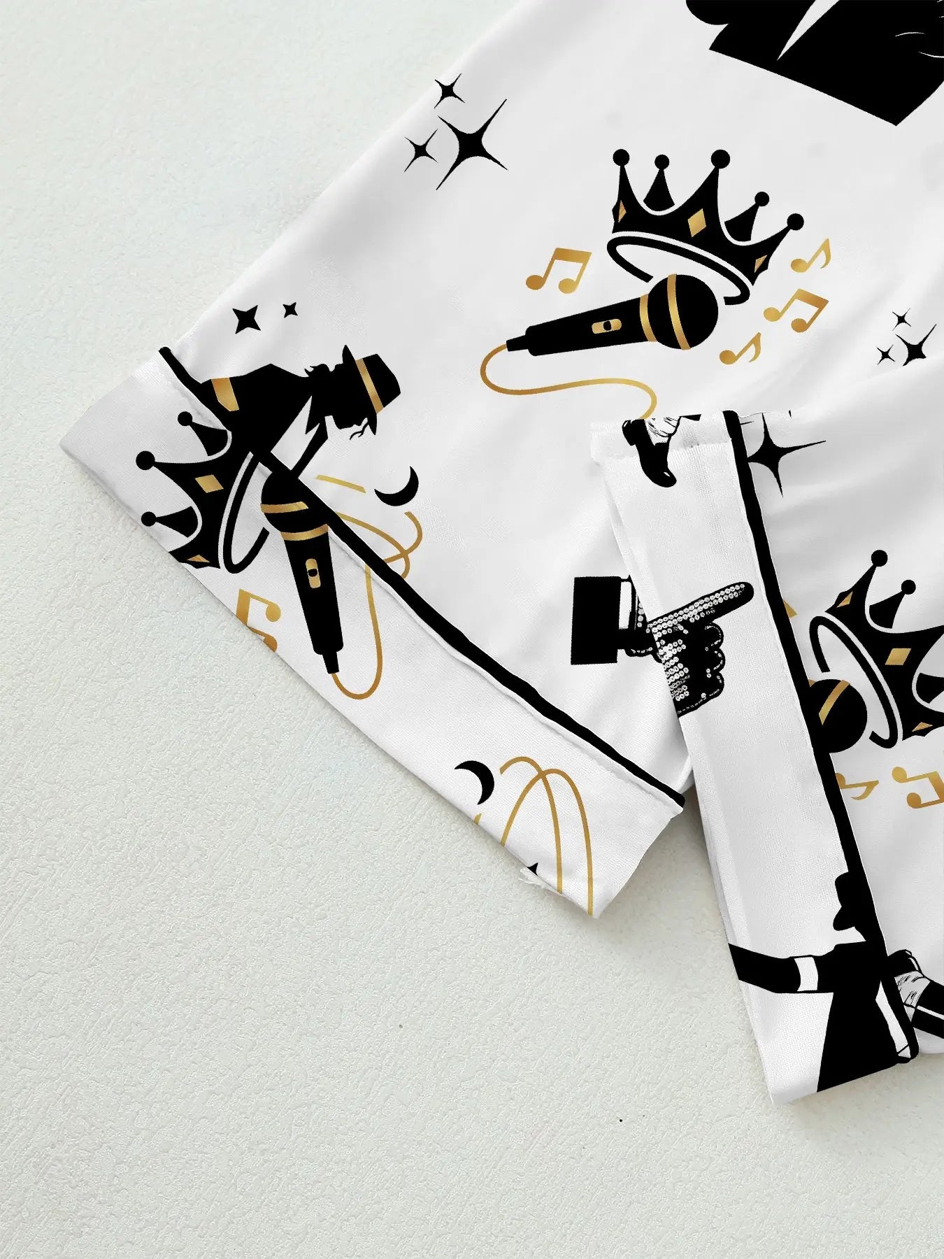 Women's Cute Retro Music Star Pajamas Set