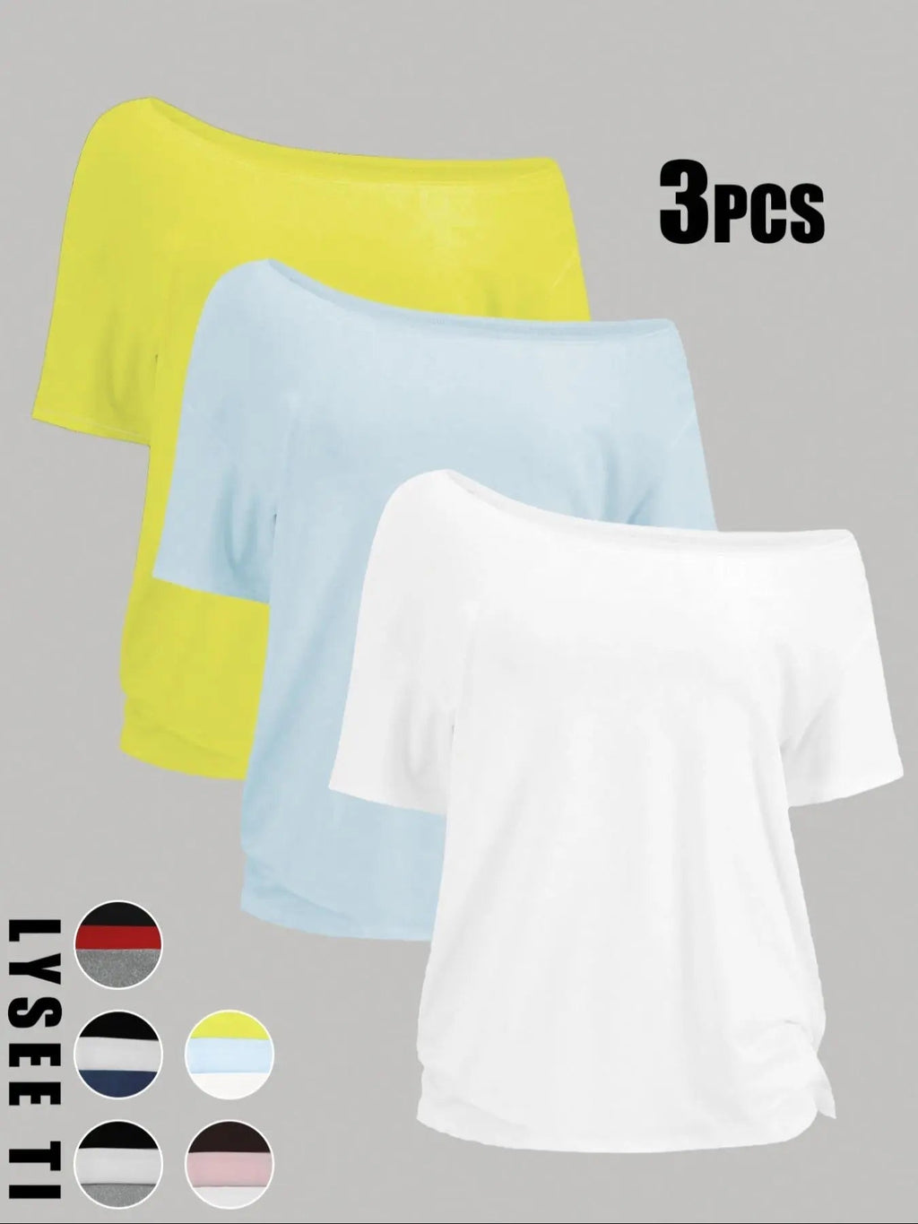 Women's Solid Color Tee, Casual Basic Short Sleeve T-shirt for Daily Wear, Ladies Clothes for All Seasons