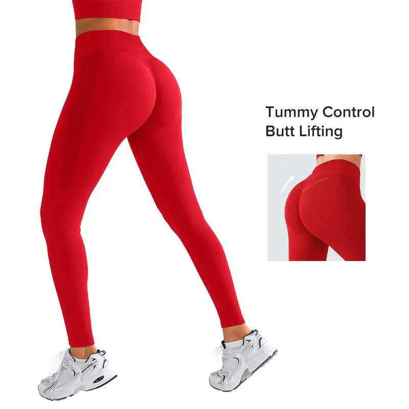 High-Waisted Yoga Pants for Women - Seamless Tummy Control fall Outfits& Butt Lifting Workout Leggings