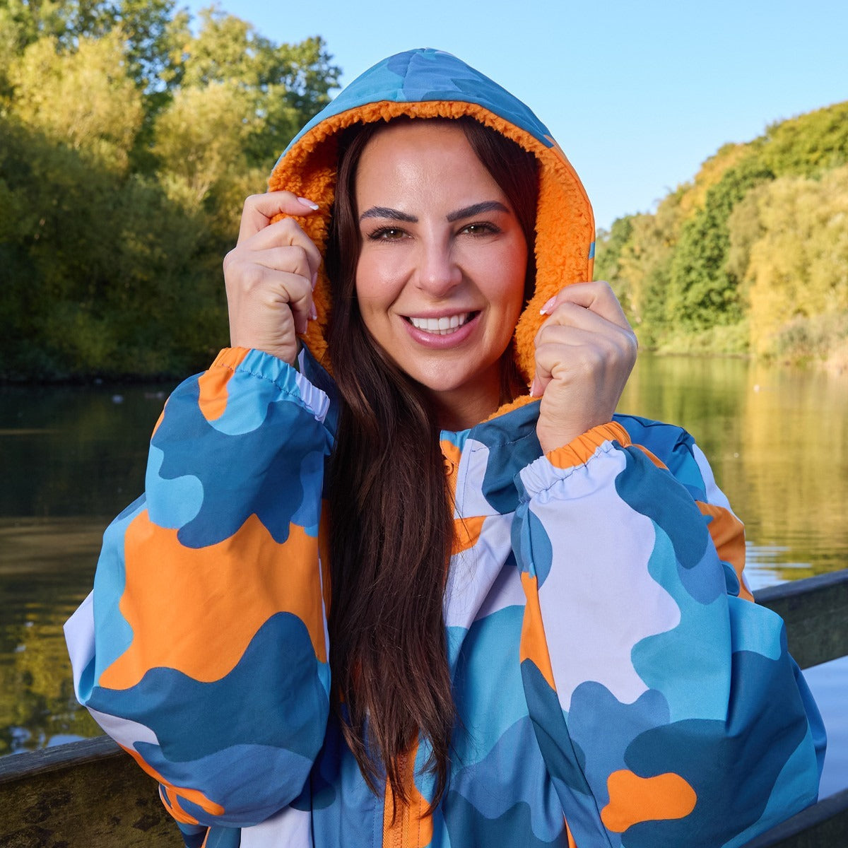 Drying Robe Waterproof Wind Resistant Changing Robe Soft Sherpa Fleece Lined Oversized Hooded Long Sleeve Coat Jacket for Kids Adults Men Women Surfing Beach Swimming Keep Dry