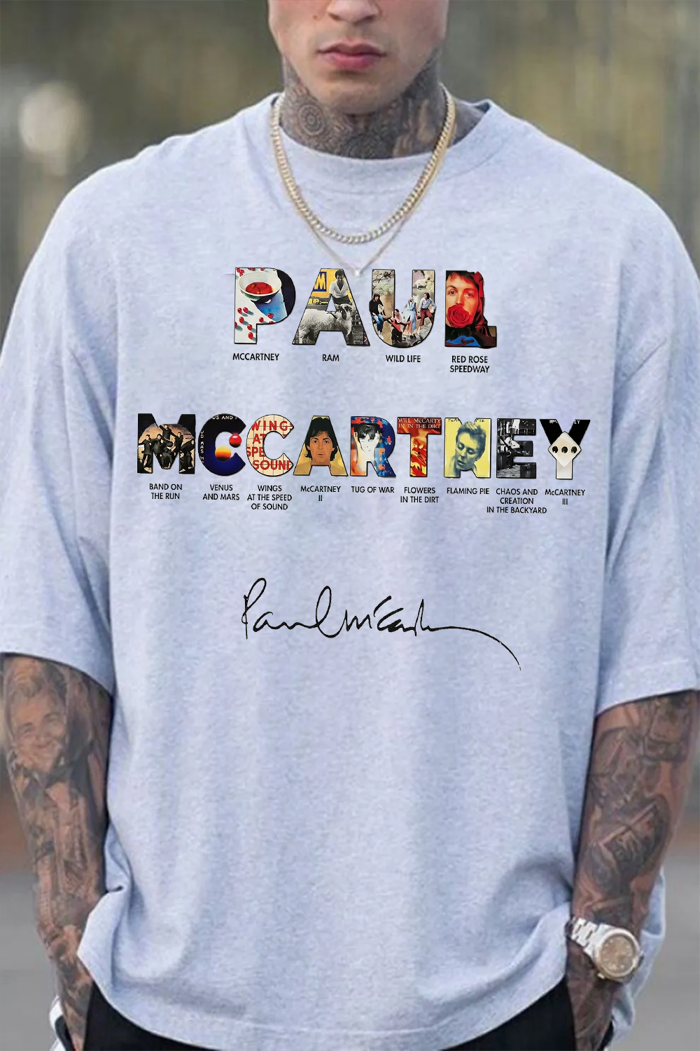Paul Mccartney Print Shirt