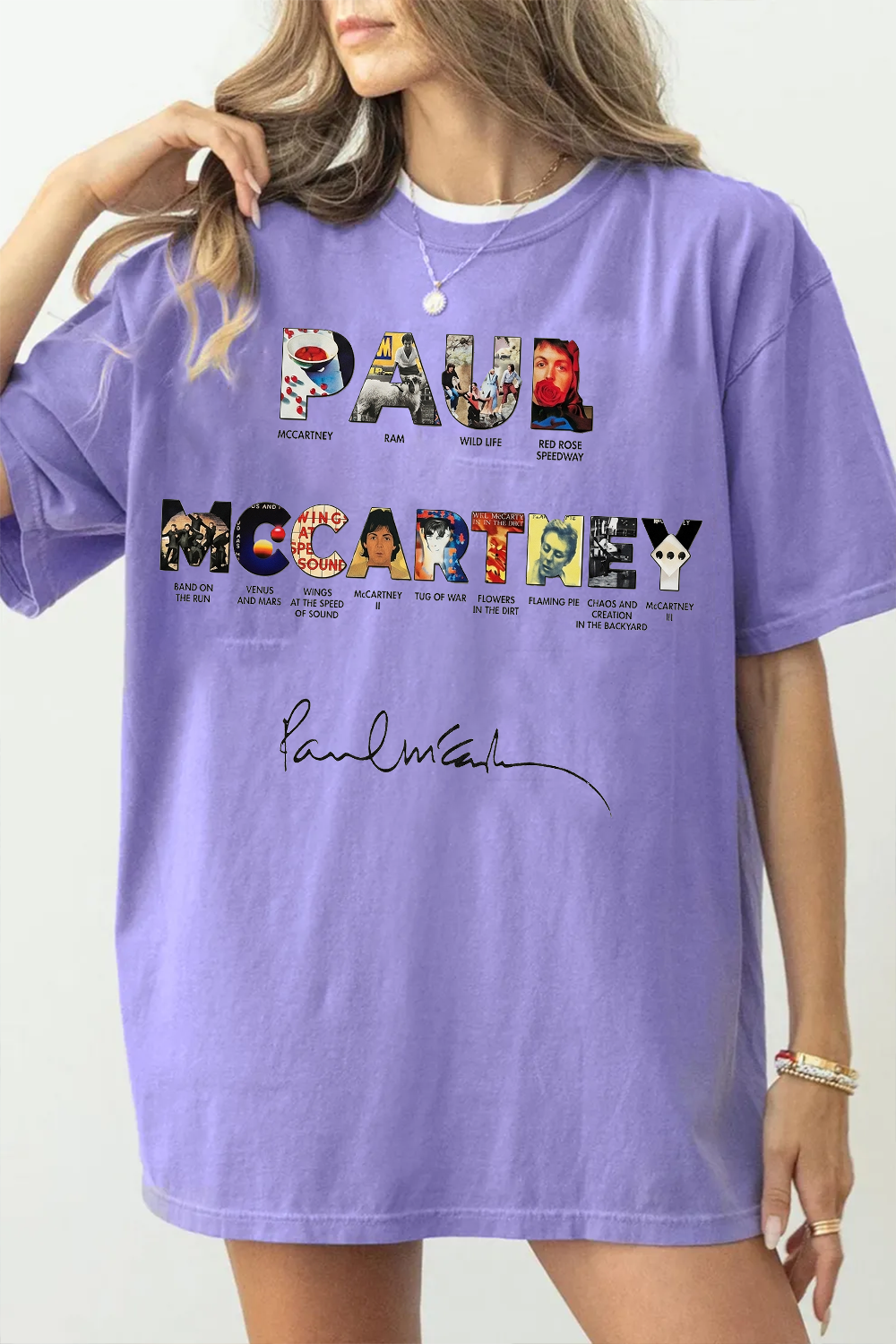 Paul Mccartney Print Women Shirt