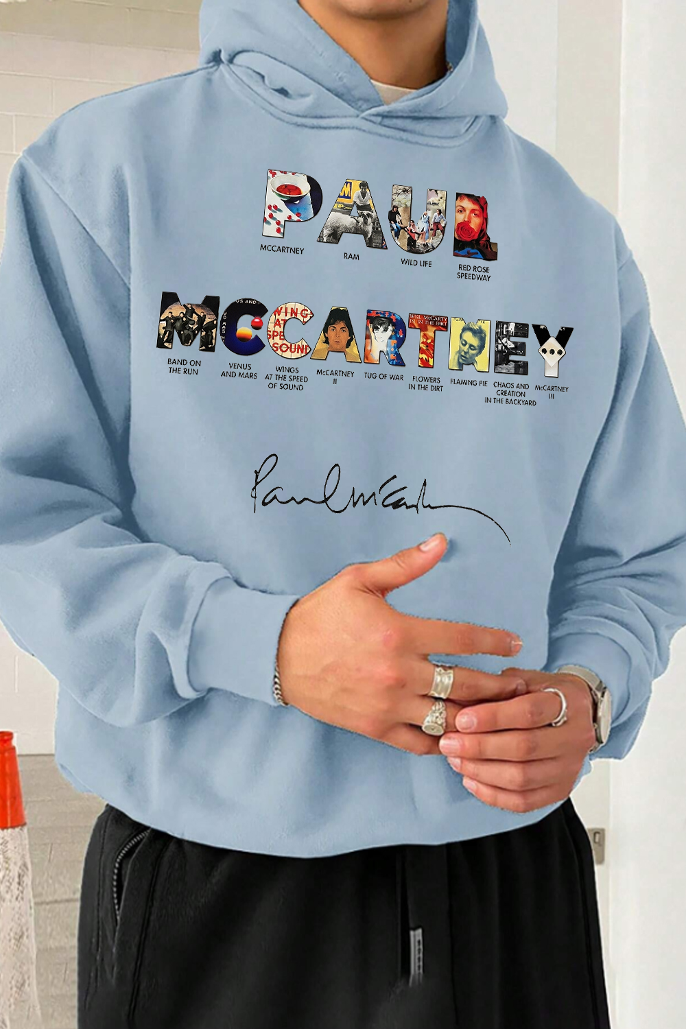 Paul Mccartney Print Hoodie