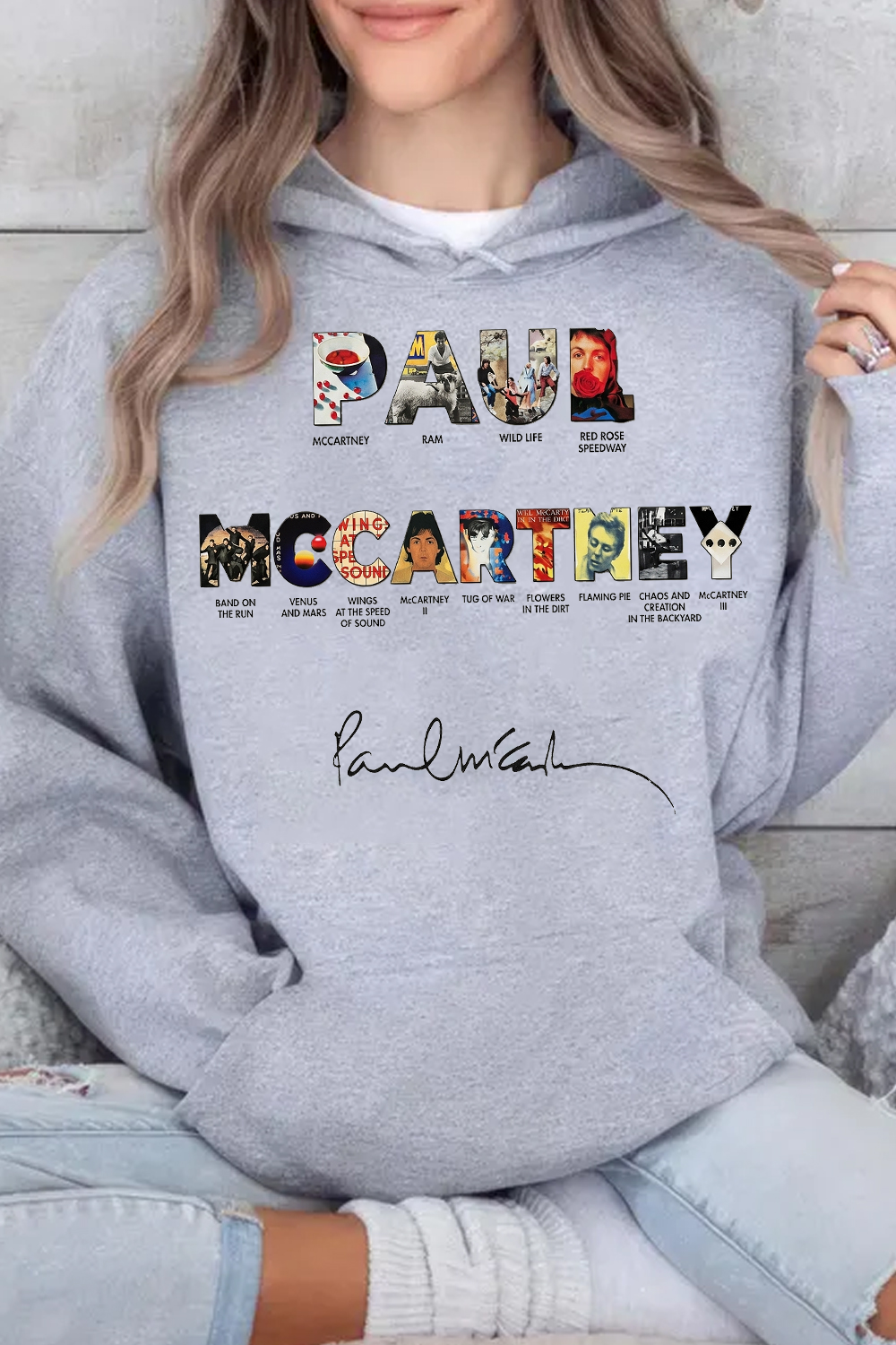Paul Mccartney Print Women Hoodie
