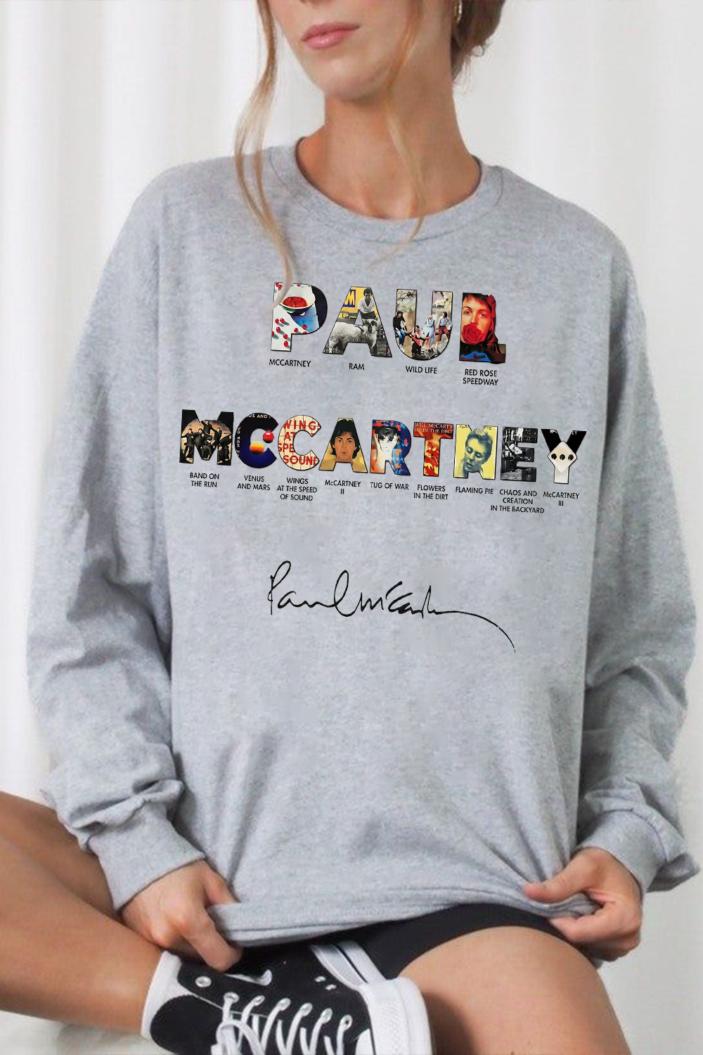 Paul Mccartney Print Women Sweatshirt
