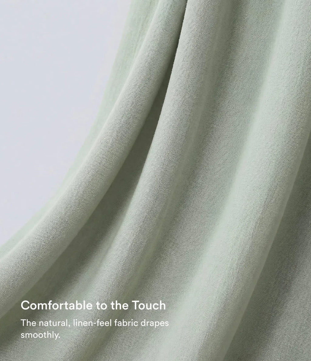 Casual High-Waisted Linen Trousers with Drawstring and Wide Pockets