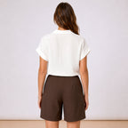 [2026.COUTURE] Camicia Annodata A Maniche Corte