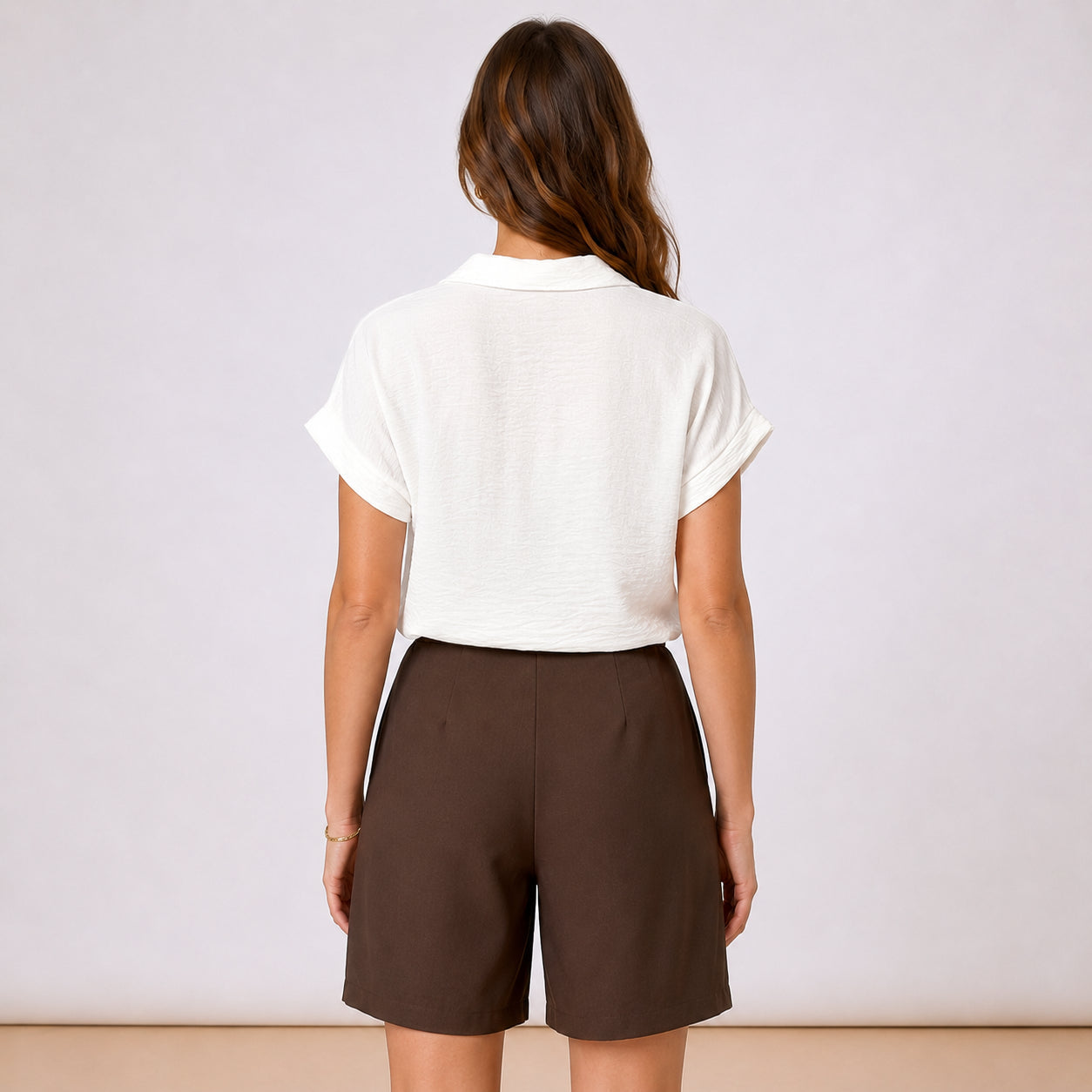 [2026.COUTURE] Camicia Annodata A Maniche Corte