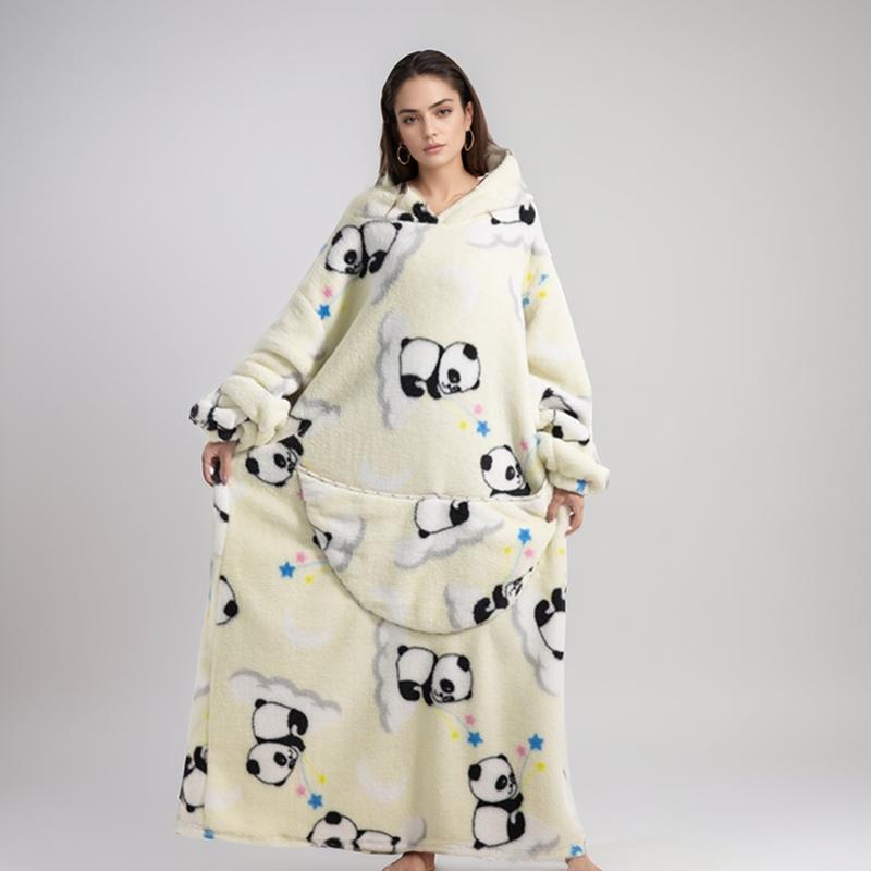 Oversized Blanket Hoodie, Cozy Fleece Hoodie