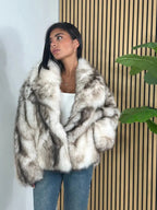 Women's Solid Color Faux Fur Fuzzy Jacket, Casual Long Sleeve Collared Fuzzy Coat for Fall & Winter, Women's Clothing for Daily Wear, Cute Tops
