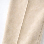 Suede Suit — Featuring a fluid, modern silhouette.
