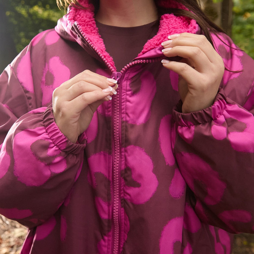 Drying Robe Waterproof Wind Resistant Changing Robe Soft Sherpa Fleece Lined Oversized Hooded Long Sleeve Coat Jacket for Kids Adults Men Women Surfing Beach Swimming Keep Dry