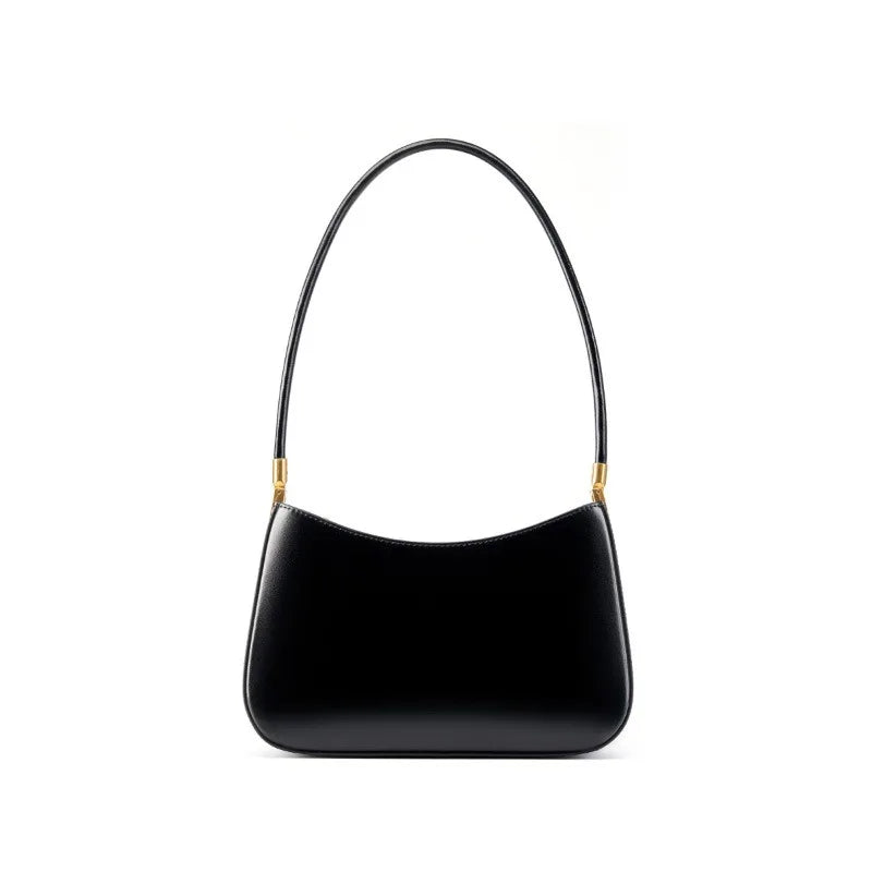 Red Leather Bag French Shoulder Handbag