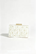 Curveinse Luxury Pearl Acrylic Box Clutch Crossbody Bag