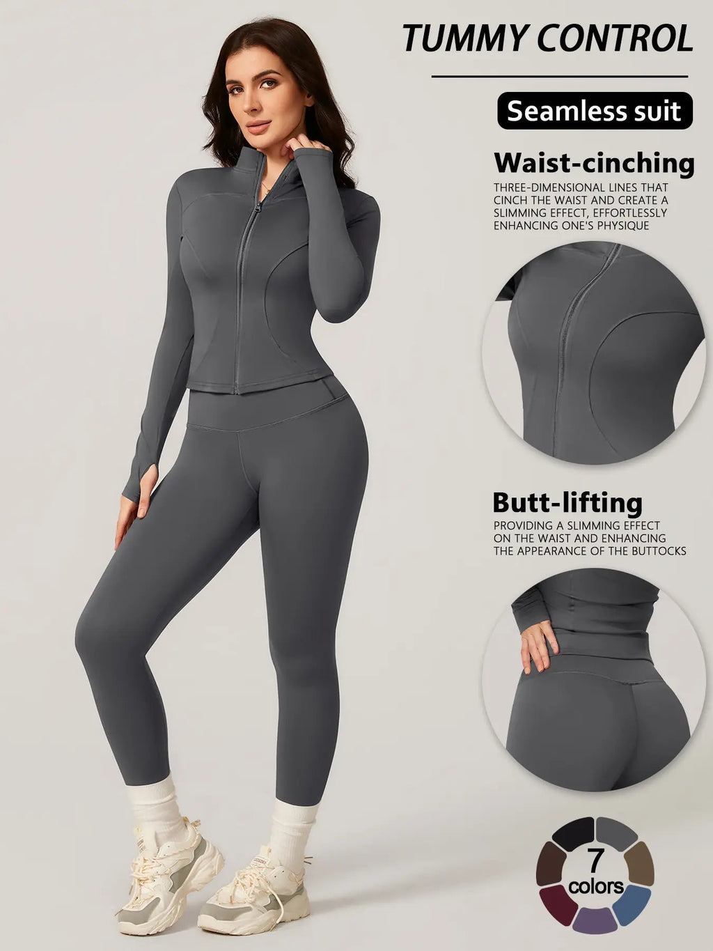 Women's Two-Piece Slim-Fitting Workout Set