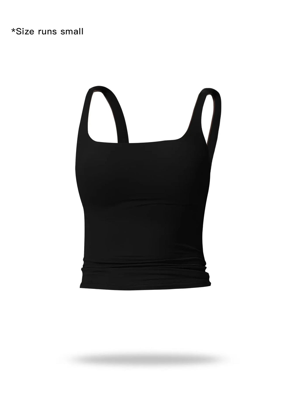 Women's solid-color sports tank top