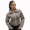 Sculpting Zip Jacket — Elegant Fit, Premium Comfort, Soft & Substantial Fabric