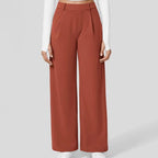 High Waisted Pocket Straight Leg Work Pants, Business Casual Outfits for Women, Women's Sports & Outdoor Clothing