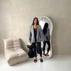 Ladies Collar Batwing Pocket Lined Jacket