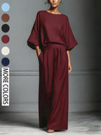 Women's Summer Fashion Elegant Bell Sleeve Set