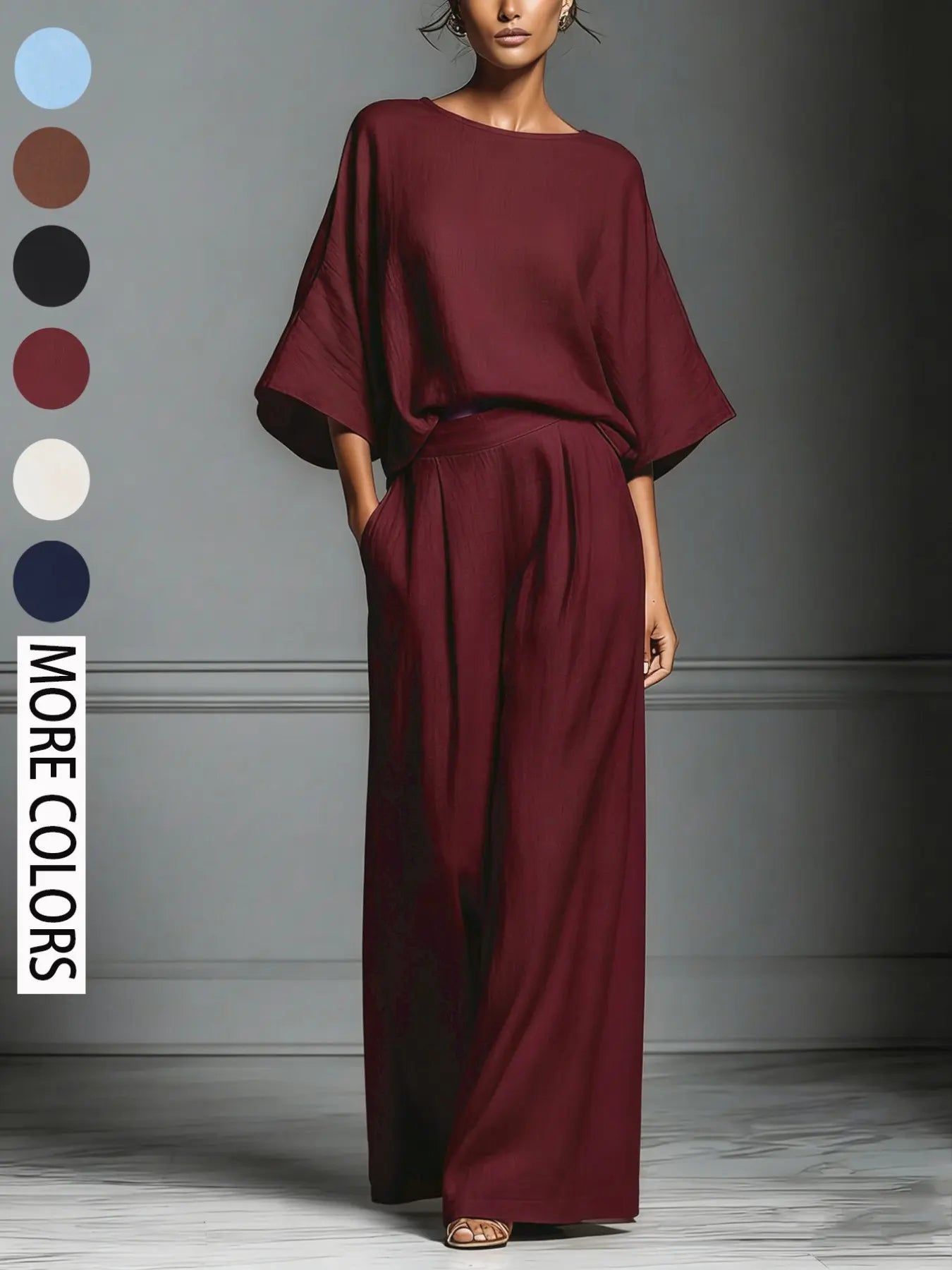 Women's Summer Fashion Elegant Bell Sleeve Set