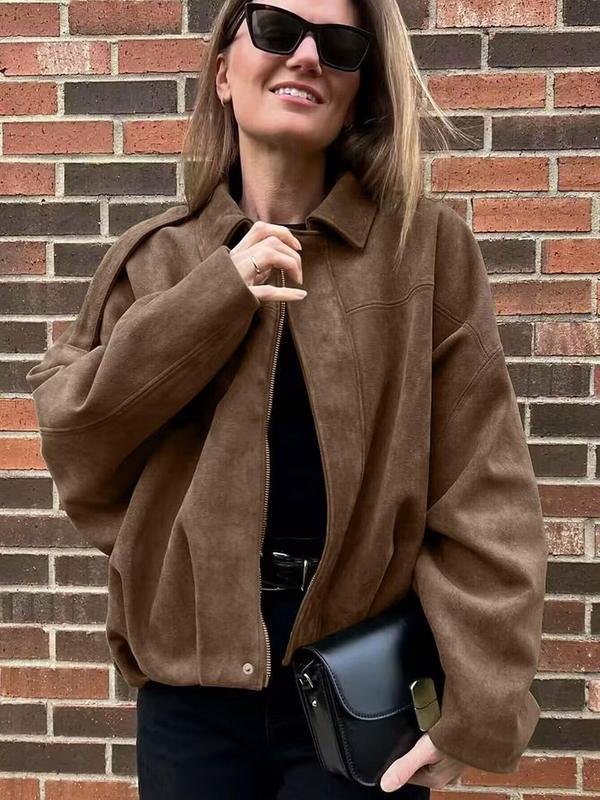 Casual Zip Up Jacket Women's Winter Jacket