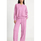 Spring tracksuit with zippered, fleece-free lining