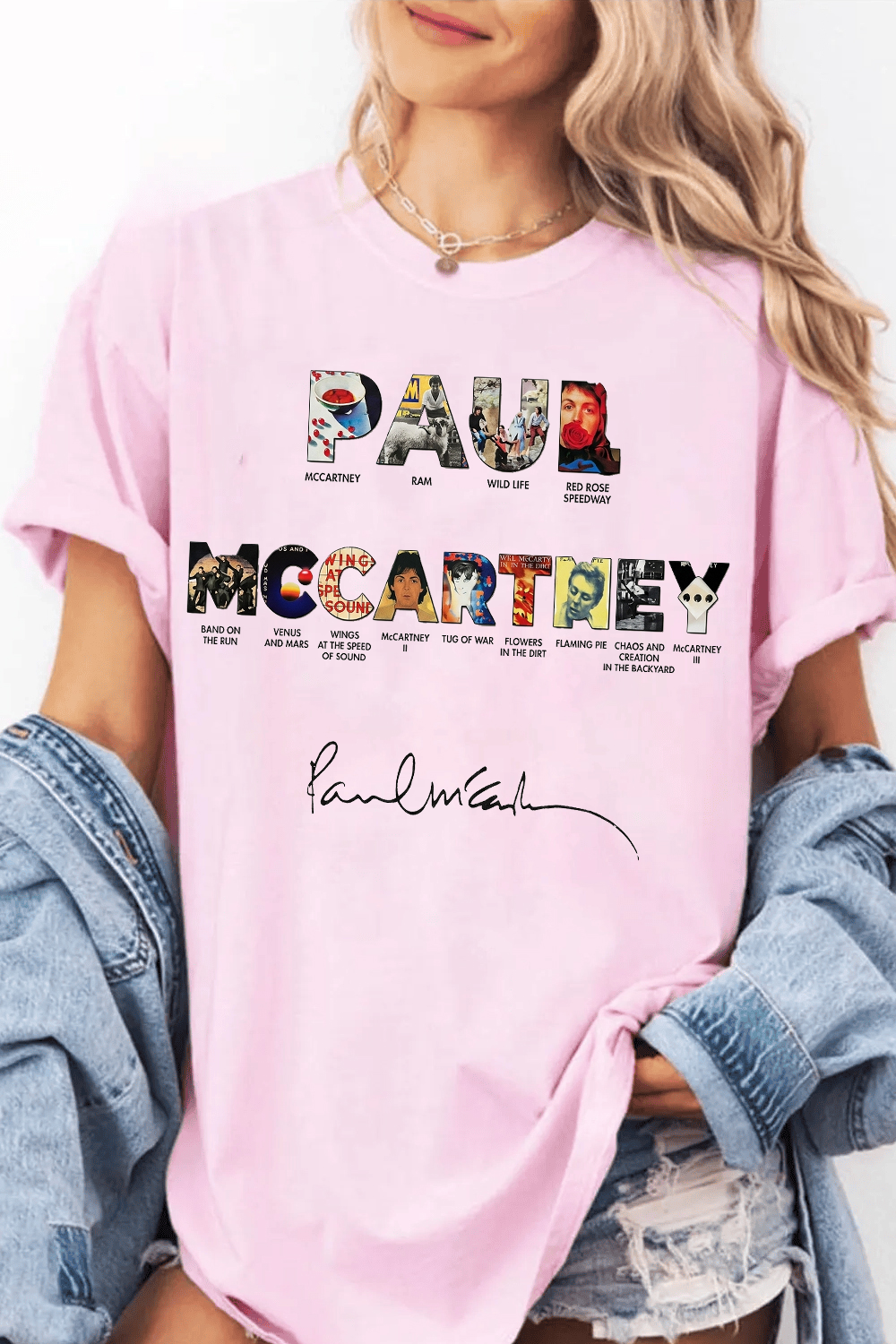 Paul Mccartney Print Women Shirt