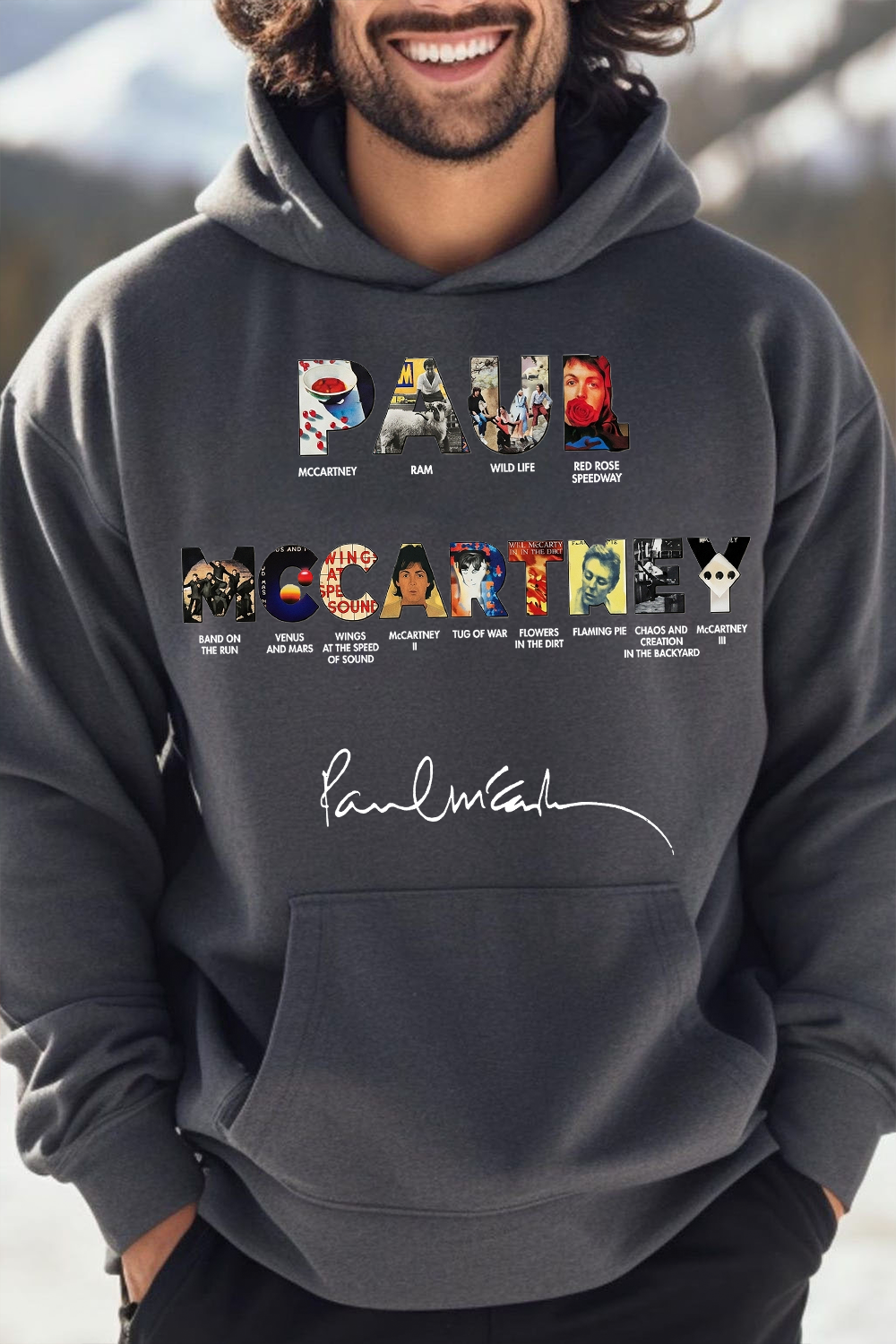 Paul Mccartney Print Hoodie