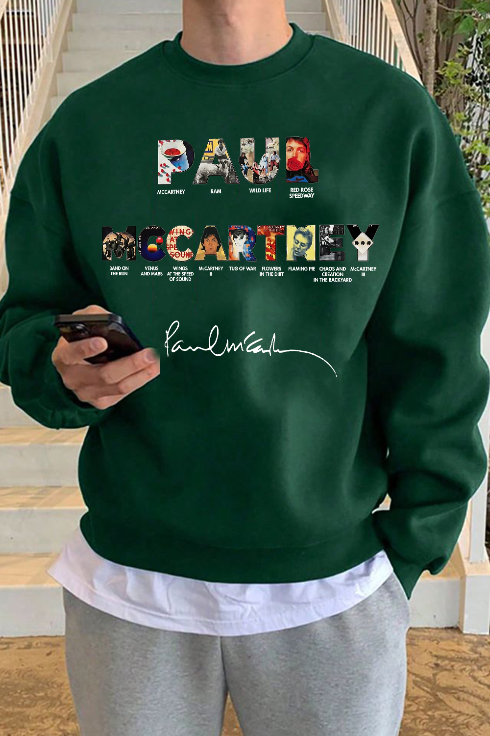 Paul Mccartney Print Sweatshirt
