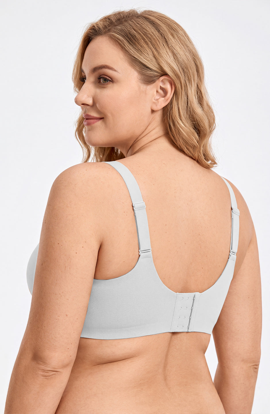 Curveins Soft Jelly Full Cup No Underwire Seamless Support T-Shirt Bra