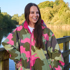Drying Robe Waterproof Wind Resistant Changing Robe Soft Sherpa Fleece Lined Oversized Hooded Long Sleeve Coat Jacket for Kids Adults Men Women Surfing Beach Swimming Keep Dry