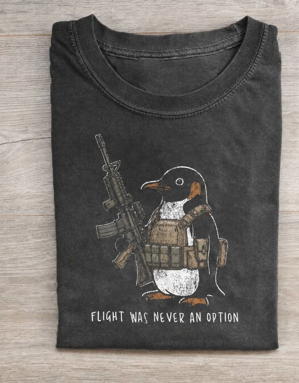 Flight Was Never An Option Vintage Comfort Colors Tee