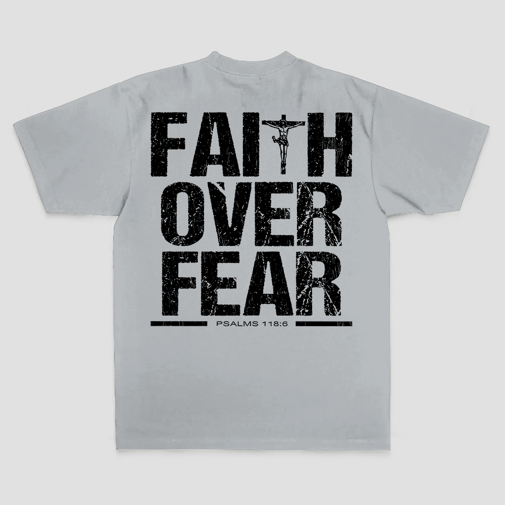 Faith Over Fear Printed Men's T-shirt