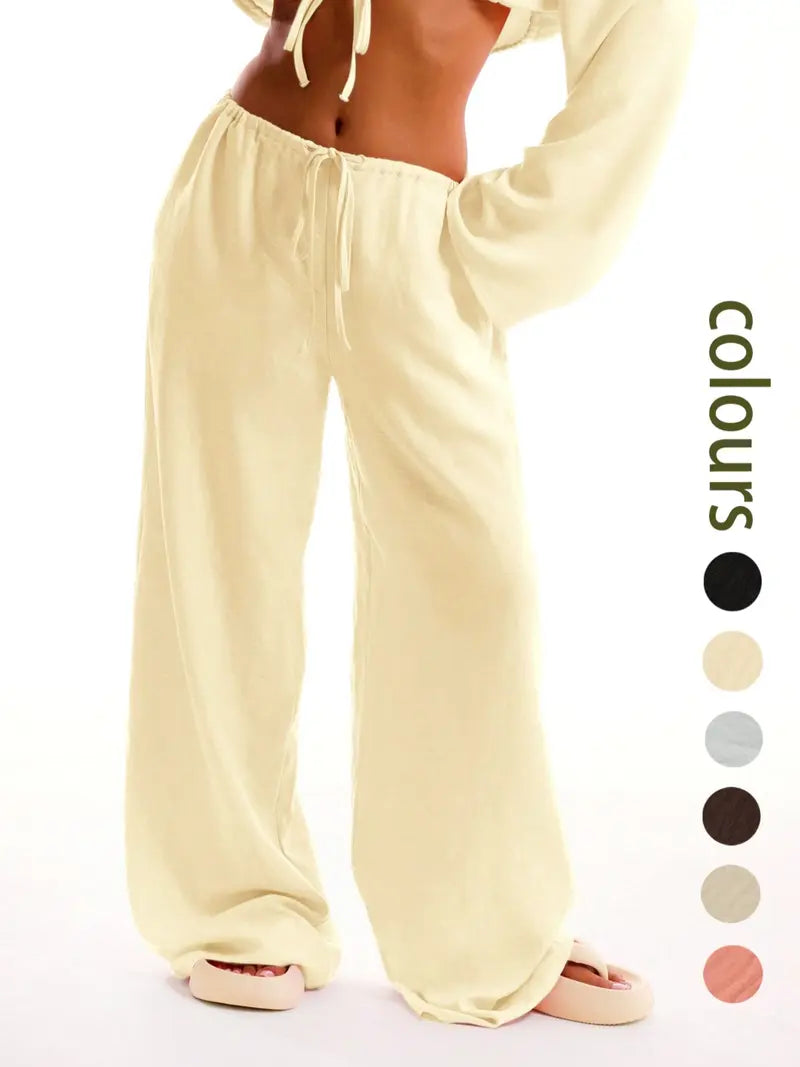Women's Solid Pocket Pants
