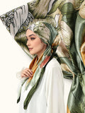 Elegant Satin Hijab Scarf, Soft Breathable Fabric, Easy Sweat Absorption, Perfect for Daily Wear, Elastic Fit Design, Head Scarf