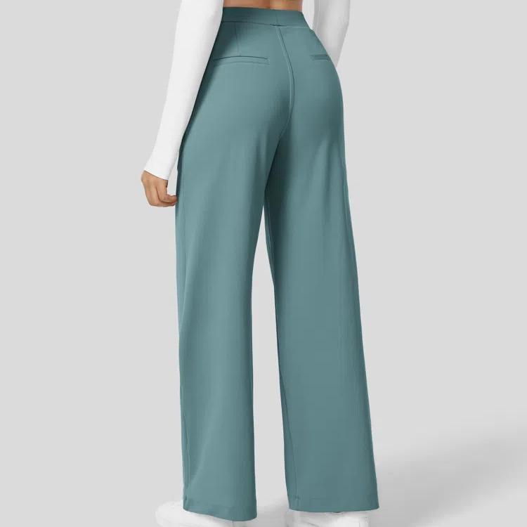 High Waisted Pocket Straight Leg Work Pants, Business Casual Outfits for Women, Women's Sports & Outdoor Clothing