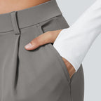 High Waisted Pocket Straight Leg Work Pants, Business Casual Outfits for Women, Women's Sports & Outdoor Clothing