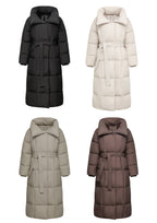 Extra Long Length Belted Button Jacket Splashproof