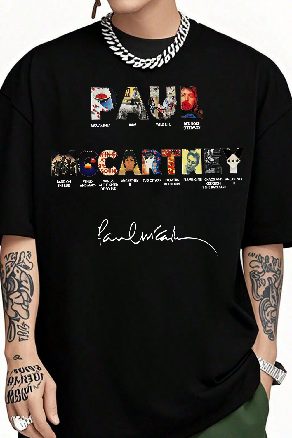 Paul Mccartney Print Shirt