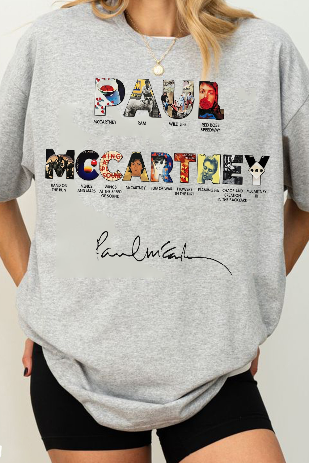 Paul Mccartney Print Women Shirt